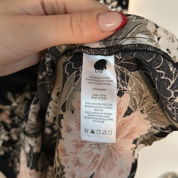 Floral Open Shoulder Dress from Dynamite - Picture 8 of 8